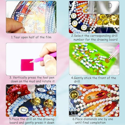 ARPADAMO Tabletop Ornament Diamond Art Kit for Adult USA Flag Flower Basket | 5D DIY Special Shaped Crystal Patriotic Double Sided 4th of July Diamond Painting Art Kit,Placement Ornament Gift Home Garden - color: DP03971
