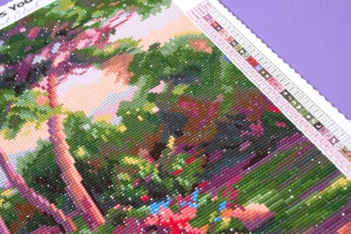 DIAMOND ART CLUB Bibler Garden Path Diamond Art Kits for Adults | Premium Diamond Painting Kit, Fun DIY Crafts for Adults, Round Diamond Art Canvas, 13" x 17" (33 x 42.7 cm) - color: Bibler Garden Path