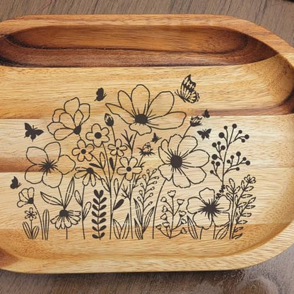 Large Flower Stencils for Wood Walls Wildflower Stencil 13.8" - style: Wildflowers