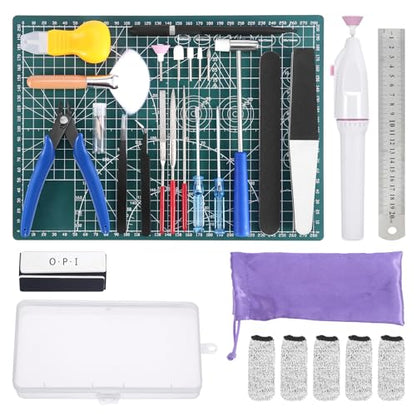 Fippy 29PCS Gundam Model Tools Kit, Model Basic Tools Kit, Hobby Building Tools Kit for Gundam Basic Models Assembling, Building and Repairing - style: Set B