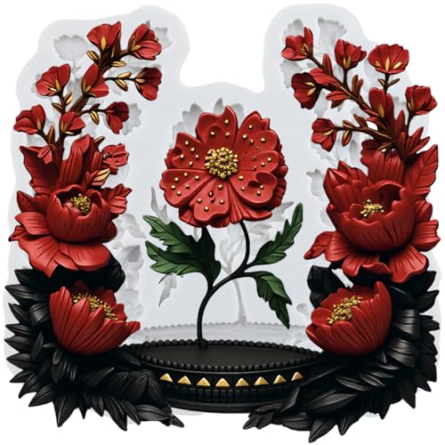 Flower Garland Polymer Clay Mold Flower Resin Silicone Molds - color: Style I