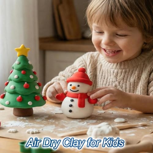 BOHS Foam Clay, White Air Dry Modeling Clay, 1.1 lb | Soft, lightweight; crack-free finish; EVA and polystyrene foam details; cosplay props, figurines, fake bakes and slime making - color: White, size: 500 g