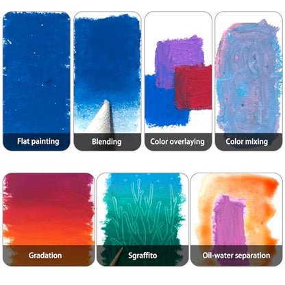 Artecho Oil Pastels Set of 120 Colors (10 x 70 mm)