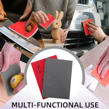 20Pcs Sanding Sponge 180-3000 Grit Soft Foam Hand Sander Block - size: 20pcs Mix Grit, style: Aluminum