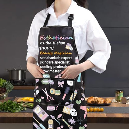 JXGZSO Esthetician Apron - Estheticians & Cosmetologist Apron Gifts for Makeup Artists & Beauticians - color: Esthetician Beauty Apron