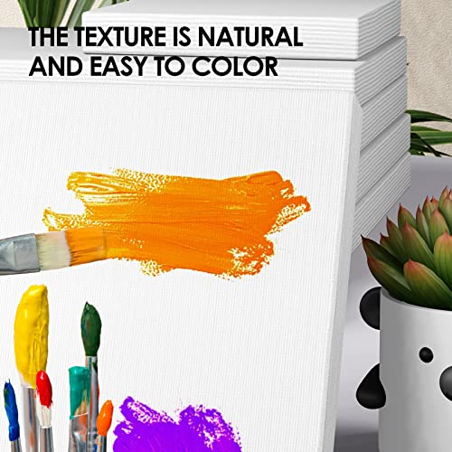 GOTIDEAL 18Pcs Stretched Canvases, Multi Pack 4x4, 5x7, 8x10, 9x12, 11x14 - color: White, size: Multi Pack-18 Pcs