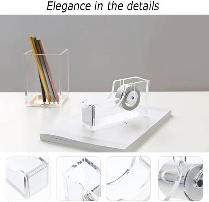 Gawsey Silver Desk Organizers and Accessories with Desk Organizer 360° Rotating Pen Holder and Office Supplies, Cute Stationery Supplies Set - color: B-Silver