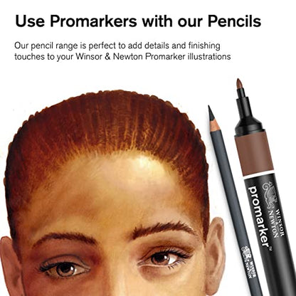 Winsor & Newton Studio Collection, Graphite Pencils, Set of 6 | Soft, Thick Core pencils, Varied Hardness, Soft Smooth Texture, Easy Blending, Stylish Metal Tin Included, High Quality Lead - style: 6 Graphite Pencils