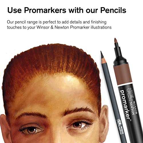 Winsor & Newton Studio Collection, Sketching Pencils, Set of 6 | Soft, Thick Core pencils, Varied Hardness, Soft Smooth Texture, Easy Blending, Stylish Metal Tin Included, High Quality Lead - style: 6 Sketching Pencils