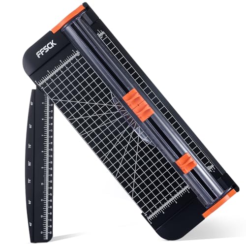 A4 Paper Cutter Slider 12 Inch Paper Trimmer Photo Cutter, Black - color: Black