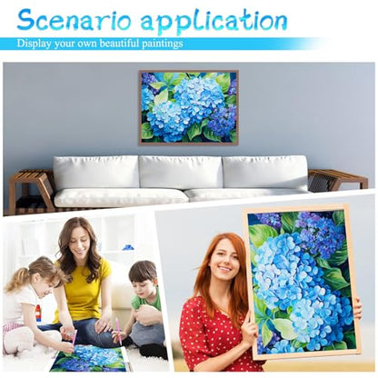 MRMIOOM 5D Hydrangea Diamond Art Kits for Adults, Flowers Diamond Painting Kits for Adults, DIY Full Drill Diamond Painting Flower Gem Art and Crafts 12x16 inch - color: D017-US