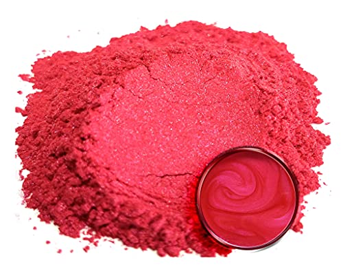 Eye Candy Pigments Premium Red Mica Powder - Cherry Blossom (50gr) - for Epoxy, Resin, Soap, Paint, Woodworking, Acrylic Pouring, Bath Bombs, Fishing Lures - DIY Arts and Crafts Additive - color: Cherry Blossom
