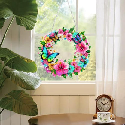 RYMILIE Hanging Diamond Art Kits for Adults Floral Butterfly - color: DP04807