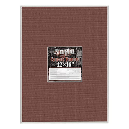 SoHo Artist Cotton Canvas All Media Panels - 3x5-3 Pack of Double Primed Cotton Acid-Free Panels Bonded Canvases for Paintings, Artwork and More - size: 3x5