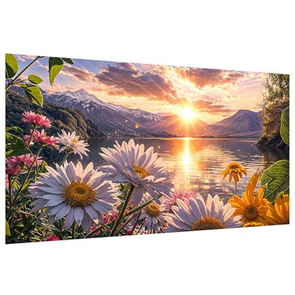 YOYA Large Diamond Art Kits for Adults, Sunset Landscape, 27.5 x 15.7 Inch - color: Sunset Landscape 018