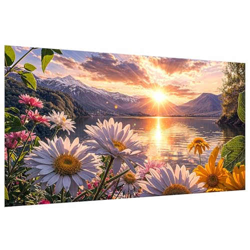 YOYA Large Diamond Art Kits for Adults, Sunset Landscape, 27.5 x 15.7 Inch - color: Sunset Landscape 018