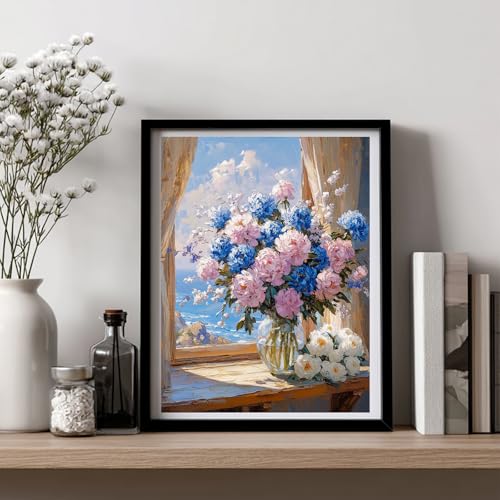 AUKELHJ Flowers Diamond Art Kits for Adults, Diamond Painting, 12x16 Inch - color: 08-Flowers