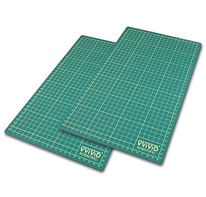 VViViD 2-Pack Rotary Cutting Mat 15” x 8.2” Inches, Self Healing, for Sewing, Crafting, Scrapbooking