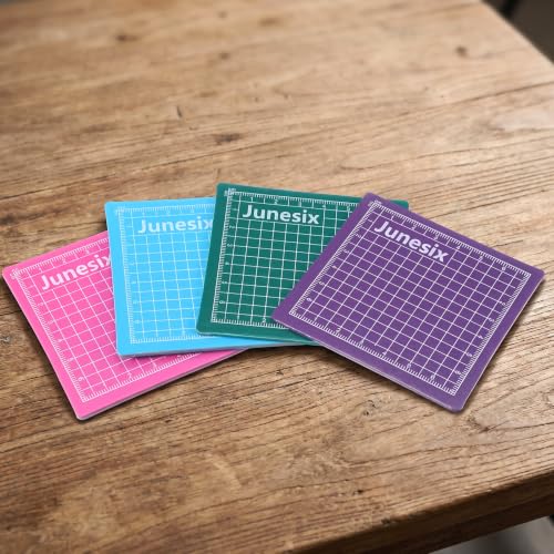 4Pcs Small Cutting Mat, Self Healing Craft Mat | Mini Sewing Cutting Pad Non-Slip Mini Cut Board for Scrapbooking Quilting Sewing Accessories