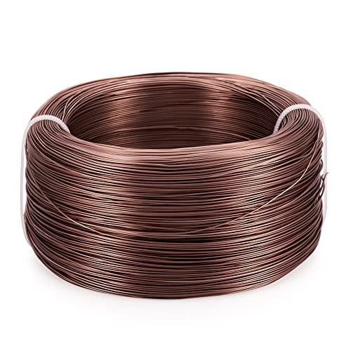 Cheriswelry 910 Feet 22 Gauge 0.6mm Aluminum Wire Bendable Metal Craft Wire Camel Flexible Soft Jewelry Beading Wire for Sculpting Armature Artistic Floral Garden Wrapping DIY Craft - color: Camel, size: 22 Gauge(0.6mm)