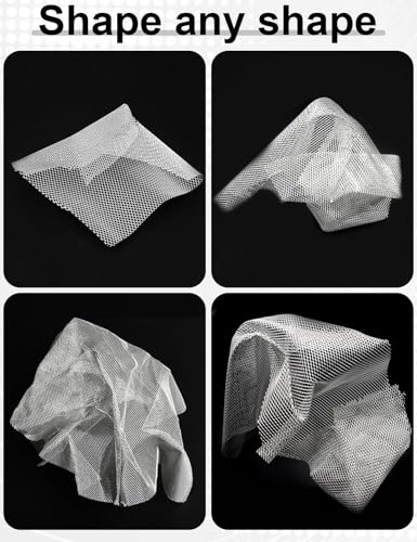 Aluminum Wire Mesh for Arts and Craft -15.7" x 13.1ft – Flexible Sculpting Mesh for Arts & Crafts, Easy-Cut Thin Metal Mesh with Bonus Scissors & Storage Straps, DIY Sculpture & Creative Crafts