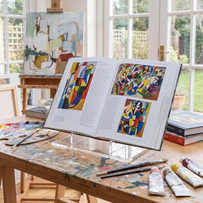 Jetec Acrylic Book Stand Clear Easel Stand for Display, 13 x 7 x 14 Inch - size: 13 x 7 x 14 Inch