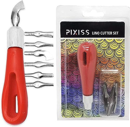Stamp Carving Blocks (8 Rubber Blocks + Carving Tool) - size: 8 Rubber Blocks + Carving Tool