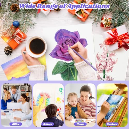 Mixed Media Paper 9" x 12",40 Sheets Multipurpose White Loose Drawing Paper | 98 lb/160 gsm Heavyweight Art Paper for Sketching, Sketch Book, Gouache, Painting, Sketchbook, Drawing Pad Book, School - size: 9" x 12", 40 sheets, style: loose mixed media dra