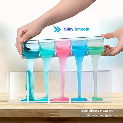 BBDINO 00-30 Super-Soft Silicone Rubber Skin Like Translucent 2.2 Lbs | Additional Silicone Rubber Extremely Flesh Like Ideal for Making Professional Silicon Masks/Reborn Baby Dolls Orthotics etc. - size: Trial 1000g