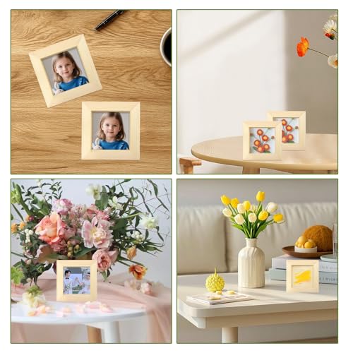 FSWCCK 15 Pack 4 x 4 inch Wood Panel Boards, Unfinished Wood Canvas Panels for Crafts, Painting Canvas, DIY Art Projects, Pouring, Arts Use with Oils, Acrylics - size: 4"X 4" 15 Pack