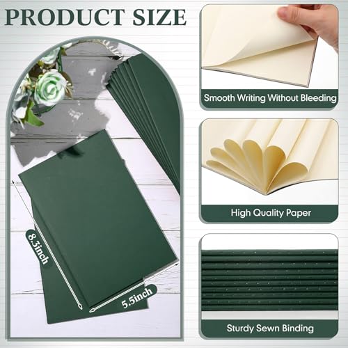 Mimorou 100 Pcs A5 Journals Notebooks Bulk,Green,Unlined - color: Green, style: Unlined