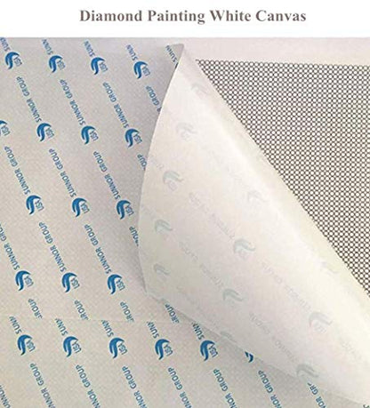 10Pcs/Lot 40x40CM Diamond Painting Canvas with Glue, Round/Square Blank Grid Canvas Empty for Customized Projects - color: Round Canvas, size: 40x40CM-10PCS