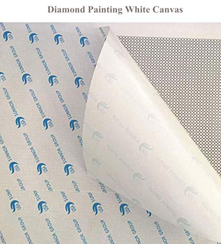 10Pcs/Lot 40x50CM Diamond Painting Canvas with Glue, Round/Square Blank Grid Canvas Empty for Customized Art - color: Round Canvas, size: 40x50CM-10PCS