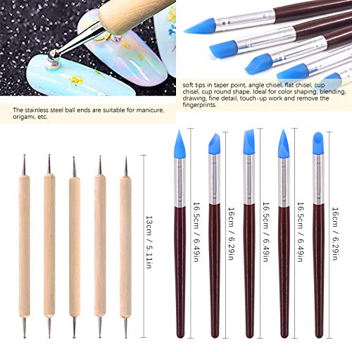 Swpeet 29Pcs Hand Modeling Clay Sculpting Tools Kits, Ball Stylus Tool, Wooden Dotting Tools, Rubber Tip Pens, Sculpture Knives, Ceramic Pottery Tools Sculpting Kit for Making Modeling Clay - color: N0.6 28Pcs Modeling Clay Sculpting Tools Kit