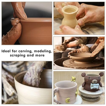 Natural Air Dry Clay, 3.3 LB Modeling Clay, Pottery Clay, All-Purpose Clay Ideal for Beginners and Experienced Sculptors, 8.8OZ per Colors