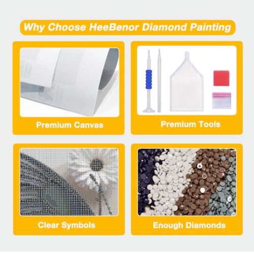 HeeBenor 5D Butterfly Large Diamond Painting Kits for Adults, 27.5" X15.7" - color: Butterfly 058