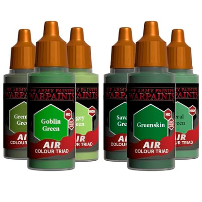 The Army Painter, Air Triads Orcs + Goblins, 6 x 18 ml, airbrush - color: Orcs + Goblins
