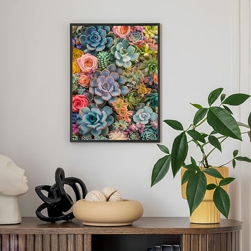 Diamond Art Kits for Adults,Succulent Plants Diamond Paintings Kits - color: KM545-1