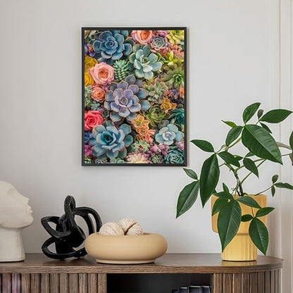 Diamond Art Kits for Adults,Succulent Plants Diamond Paintings Kits - color: KM545-1