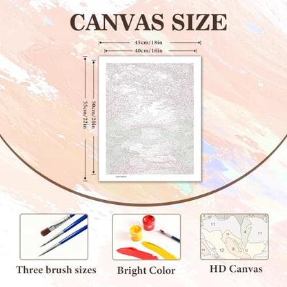PHANTASYART Cherry Blossom Paint by Numbers Kit for Adults 16x20inch - color: Cherry Blossom Scenery, size: 16x20inch