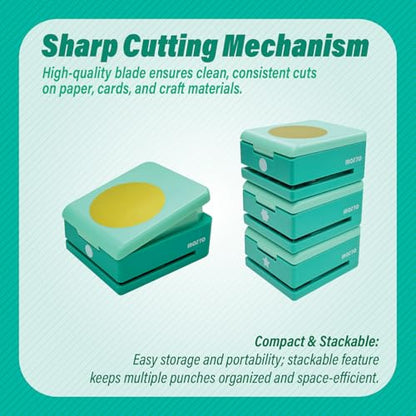 Creative Effort-Saving Kids' Educational Circle - Shaped Paper Puncher-2.5 inch, Kid-Safe for Art Projects & Home Decoration - size: 2.5 inch