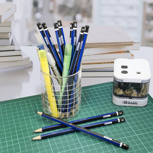 BAZIC PRODUCTS Drawing Drafting Pencils, 6B to 6H Graphite, 24-Box | graphite grades 6B to 6H, sketching, shading, fine art, technical drawing, design work - size: 1 Count (Pack of 24)