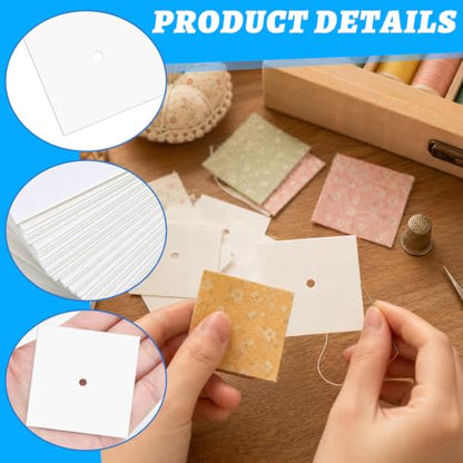 300 PCS 2" Square Paper Piecing Templates, Quilting Templates Accessories for DIY Patchwork Crafts and Sewing Supplies﻿ Visit the Neworkg Store - size: 2 Inch-300pcs Square