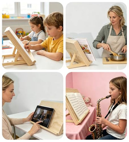 Tabletop Easel for Painting, Adjustable Desk Easel,Portable Drafting Table Slant Board for Writing, Drawing Easel, Table Top Easel for Art, Sketching, Reading,A3 17.7" x 12"