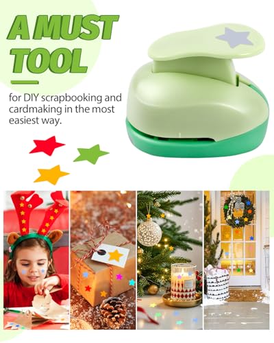 UCEC Craft 1 inch Star Hole Punch, Star Punch, Christmas Punch Puncher for Paper Crafting Scrapbooking - color: Star, size: 1 Inch