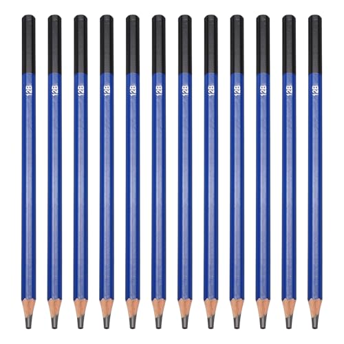 PATIKIL 12B Drawing Pencils for Sketching, 24PCS Sketch Pencils for Drawing Art Pencils Graphite Wood Pre-sharpened for Drawing Sketching Artists, 12B Pencils - style: 12B