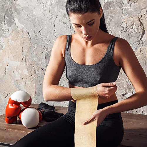 Treela 36 Pcs Self Adherent Bandage 4" X 5 Yard Wrap Breathable (Pack of 2) - color: Nude, size: 4" X 5 Yard (Pack of 2)