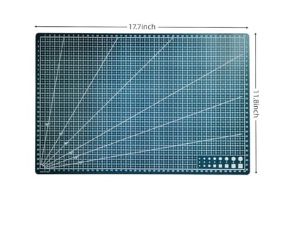 New A3 Double Side Craft Cutting Mat Cutting Board Sewing Pad Artist Carving Tools Handmade Crafts DIY Props (Green) - color: Green