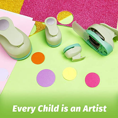UCEC Craft Hole Punch, 2+1.5+1+5/8Inch Circle Punch Circle Hole Punch - color: circle, size: 4pack, 5/8+1+1.5+2in