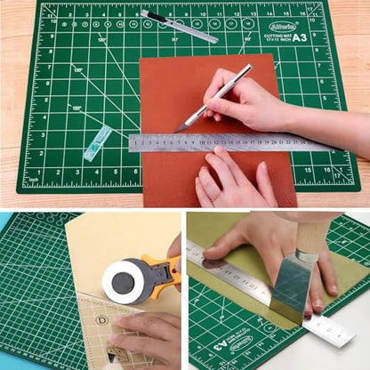 Allwin 17"x 11" Self Healing Cutting Mat Cutting Plate Cutting Scale Plate Painting Engraving Plate Cutting Table Mat Manual Mat PVC Plate - size: 17.7"L x 11.8"W